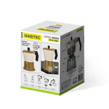 Aluminium moka pot MR-1657-3-BEIGE MAESTRO