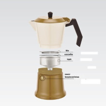 Aluminium moka pot MR-1657-9-BEIGE MAESTRO Aluminium moka pot MR-1657-9-BEIGE MAESTRO