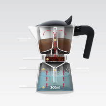 Aluminium moka pot MR-1658-3 MAESTRO