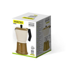 Aluminium moka pot MR-1657-9-BEIGE MAESTRO Aluminium moka pot MR-1657-9-BEIGE MAESTRO