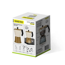 Aluminium moka pot MR-1657-9-BEIGE MAESTRO Aluminium moka pot MR-1657-9-BEIGE MAESTRO