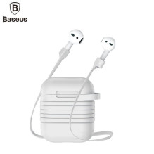 Baseus Apple Silicone Protective case with Magnetic Strap for AirPods headphones Grey