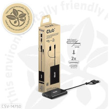 Įvesties / išvesties adapteris USB-C į HDMI / dvigubas CSV-1475 CLUB3D