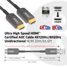 CABLE HDMI HIGH SPEED 20M / M / M CAC-1379 CLUB3D