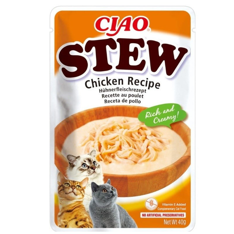 INABA Ciao Stew Chicken - wet cat food - 40g