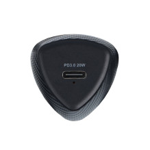 Forcell Car charger Forcell F-Energy Carbon USB C QC3.0 PD 3A 20W + cable USB C to Lightning CC50-1C black