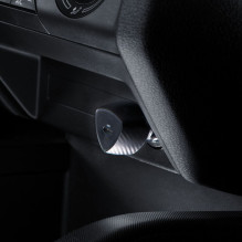 „Forcell“ automobilinis įkroviklis „Forcell F-Energy Carbon USB C QC3.0 PD 3A 20W“ + laidas USB C - „Lightning CC50-1C“,