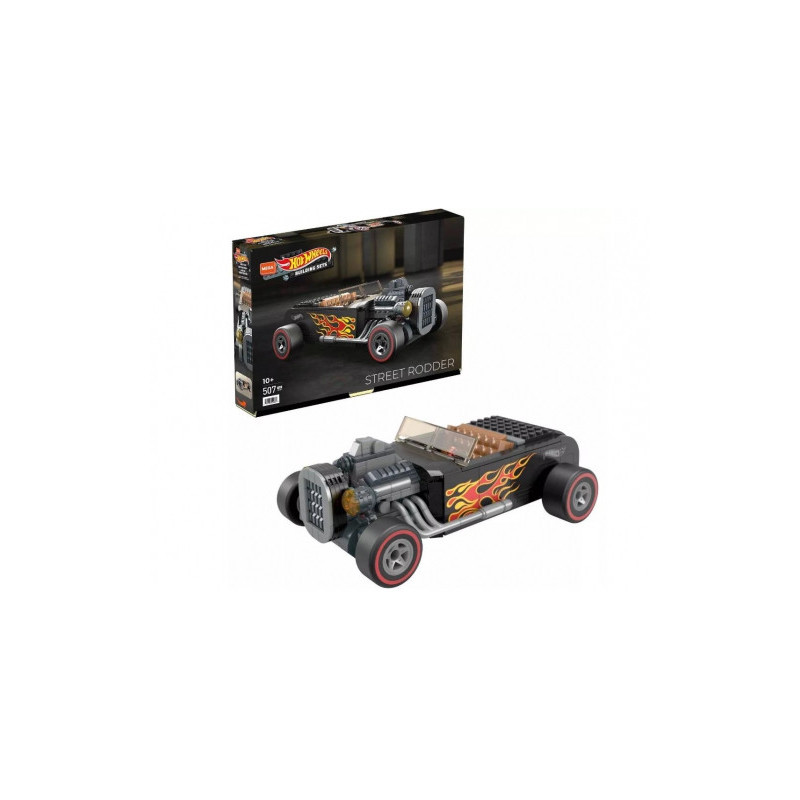 Konstruktorius - Mega Construx Hot Wheels Street Rodder (Mattel, konstravimo rinkinys, pritaikomas)