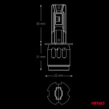 Żarówki samochodowe LED F26 PRO LumiTec LIMITED +130% DUO FULL CANBUS H3 12V 24V AMIO-04870