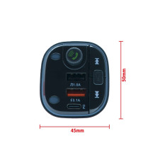 Transmiter FM - 2× USB-A + USB-C PD EPBTT02