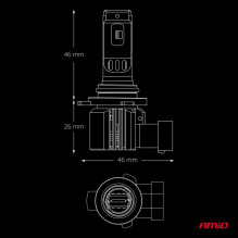 Żarówki samochodowe LED F26 PRO LumiTec LIMITED +130% DUO FULL CANBUS HIR2 12V 24V AMIO-04876