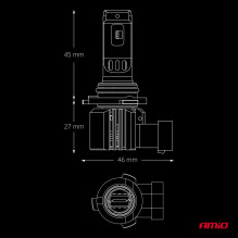 LED automobilių lemputės F26 PRO LumiTec LIMITED +130% DUO FULL CANBUS HB4 12V 24V AMIO-04875