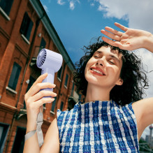 Jisulife Handheld Fan 10 4000mAh Portable USB Fan - Blue