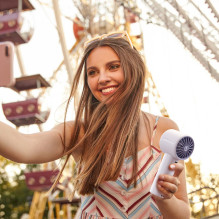 Jisulife Handheld Fan 10 4000mAh Portable USB Fan - Blue