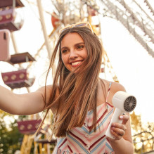 Jisulife Handheld Fan 10 4000mAh Portable USB Fan - Gray