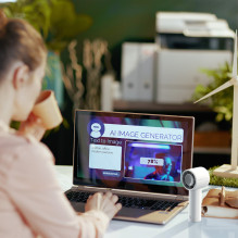 Jisulife Handheld Fan 10 4000mAh Portable USB Fan - Gray