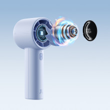 „Jisulife“ nešiojamas USB ventiliatorius 10S 5000mAh – mėlynas