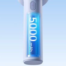 „Jisulife“ nešiojamas USB ventiliatorius 10S 5000mAh – mėlynas