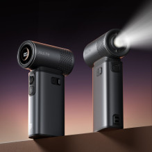 „Jisulife“ nešiojamas ventiliatorius „Ultra2 9000mAh 5 viename“ mini nešiojamas USB ventiliatorius – tamsiai pilkas