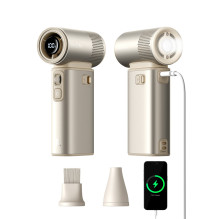 „Jisulife“ nešiojamas ventiliatorius „Ultra2 9000mAh 5 viename“ mini nešiojamas USB ventiliatorius – rudas