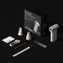 „Jisulife“ nešiojamas ventiliatorius „Ultra2 9000mAh 5 viename“ mini nešiojamas USB ventiliatorius – rudas