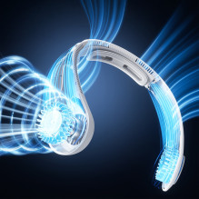 Jisulife Neck Fan 4 5000mAh Portable USB Neck Fan - Gray