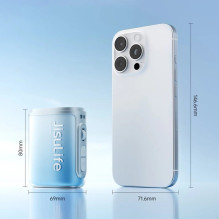 „Jisulife Neck Fan 5“ 4500 mAh mini ventiliatorius su dirželiu – mėlynas