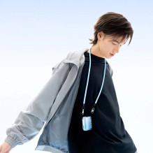 Jisulife Neck Fan 5 4500mAh Mini Fan with Lanyard - Blue