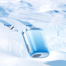 „Jisulife Neck Fan 5“ 4500 mAh mini ventiliatorius su dirželiu – mėlynas