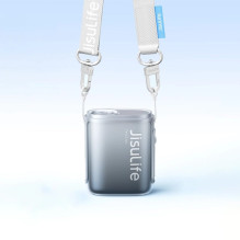 Jisulife Neck Fan 5 4500mAh Mini Fan with Lanyard - Black