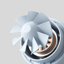 Jisulife Stroller Fan 4 5000mAh Mini Fan for Stroller with Metal Clip - Blue