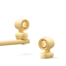 Jisulife Stroller Fan 4 5000mAh Mini Fan for Stroller with Metal Clip - Yellow