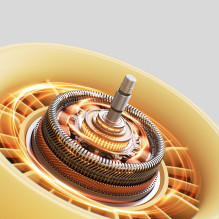 „Jisulife“ vežimėlio ventiliatorius 4, 5000 mAh, mini ventiliatorius vežimėliui su metaliniu spaustuku – geltonas