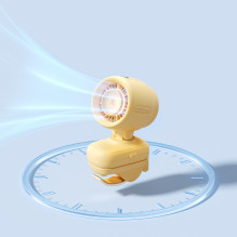 Jisulife Stroller Fan 4 5000mAh Mini Fan for Stroller with Metal Clip - Yellow