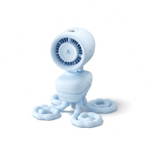 Jisulife Stroller Fan 4 5000mAh Mini Fan for Stroller with Flexible Tripod - Blue