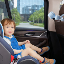 „Jisulife“ vežimėlio ventiliatorius 4, 5000 mAh, mini ventiliatorius vežimėliui su lanksčiu trikoju – mėlynas