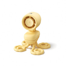 Jisulife Stroller Fan 4 5000mAh Mini Fan for Stroller with Flexible Tripod - Yellow