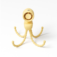 Jisulife Stroller Fan 4 5000mAh Mini Fan for Stroller with Flexible Tripod - Yellow