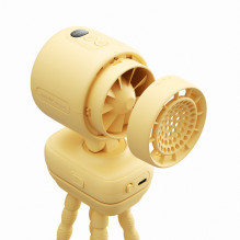 Jisulife Stroller Fan 4 5000mAh Mini Fan for Stroller with Flexible Tripod - Yellow