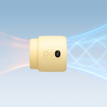 „Jisulife“ vežimėlio ventiliatorius 4, 5000 mAh, mini ventiliatorius vežimėliui su lanksčiu trikoju – geltonas