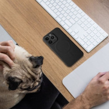 Dėklas "Silicone Mag Cover" skirtas Samsung A376 A37 5G juodas