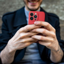 Dėklas "Silicone Mag Cover" skirtas Samsung A376 A37 5G raudonas