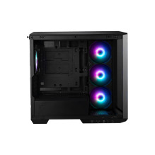 Case, MSI, MidiTower, Case product features Transparent panel, Not included, MicroATX, Colour Black, MAGPANOM100RPZ