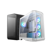 Case, MSI, MidiTower, Case product features Transparent panel, Not included, MicroATX, Colour Black, MAGPANOM100RPZ