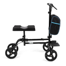 Road Walker - Adjustable Aluminum Support With 4 Wheels Black / Blue Road Walker - Adjustable Aluminum Support With 4 Wheels Black / Blue