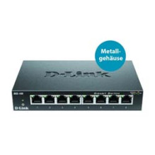 Tinklo Įranga - D-LINK DGS-108 8-Port Gigabit Jungiklis 2000 Mbps