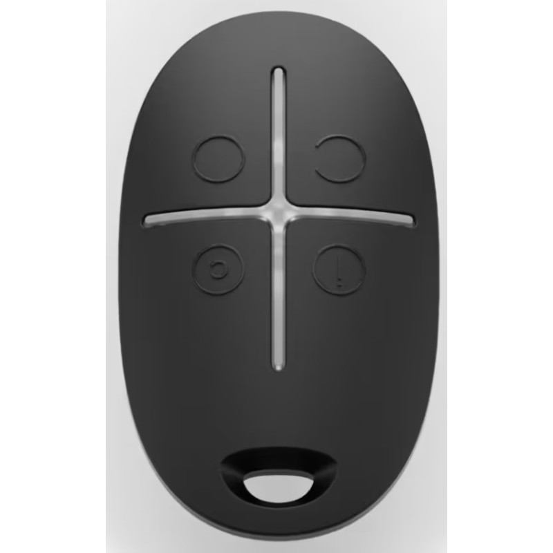 Remote control with alarm button Ajax SpaceControlJeweller IP50 IK04 black