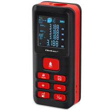 Augstas precizitātes lāzera attāluma mērītājs ar līmeņrādi , LCD ar apgaismojumu , 50 m , Qoltec