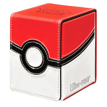 Kortelių dėžutė - Ultra PRO Poké Ball Alcove Flip Box 100 kortelių Matinė Juoda