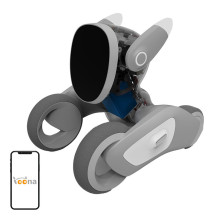 Interaktyvus robotas - Loona Premium autonominis balso gestų atpažinimas baltas